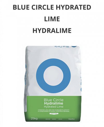 Blue circle hydrated store lime 25kg bag